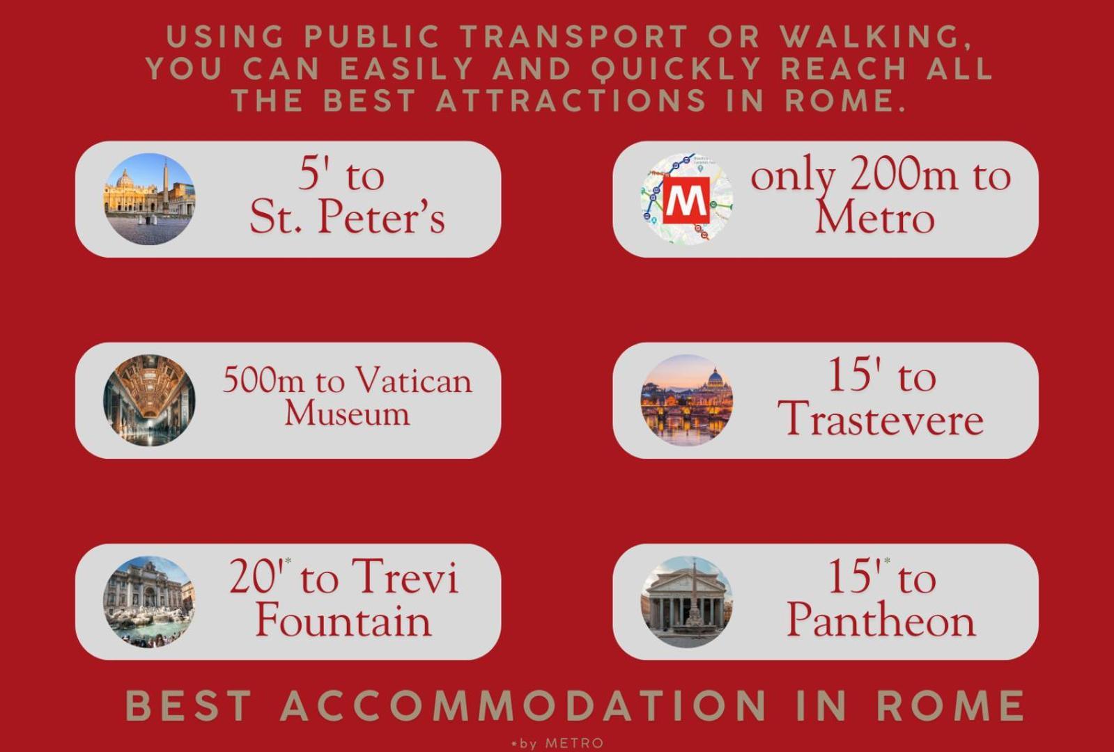 St Peter & Vatican Luxury - In Centre Near Vatican Rome
